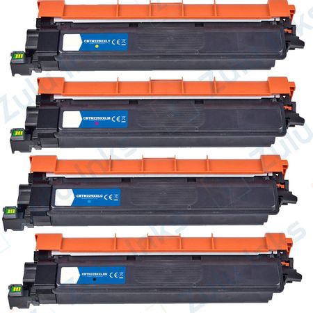 Set of 4 Compatible Brother TN229XXL Super High Yield Laser Toner Cartridges