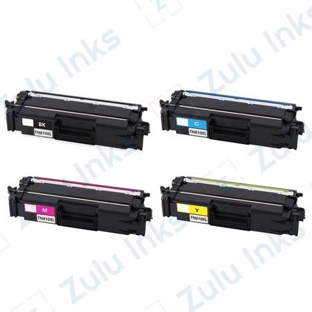 Set of 4 Compatible Brother TN810XL High Yield Laser Toner