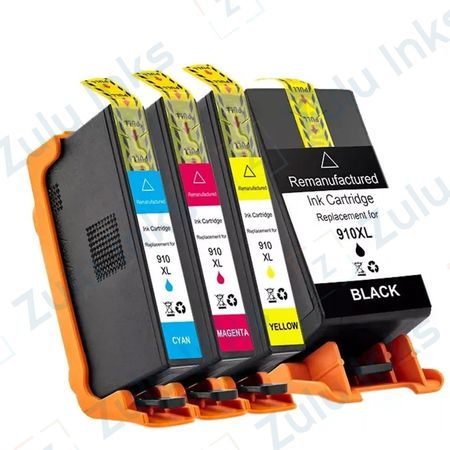 Set of 4 Compatible HP 910 XL High Yield Ink Cartridges