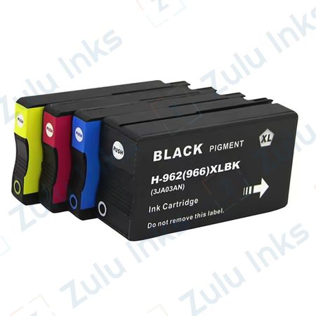 Set of 4 Compatible HP 962 XL High Yield Ink Cartridges