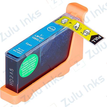 Compatible Lexmark 100XL Cyan High Yield Ink Cartridge (14N1069)