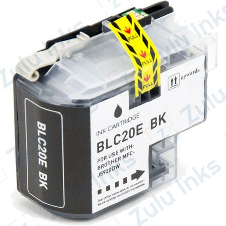 Compatible Brother LC-20EBK Black High Yield Ink Cartridge