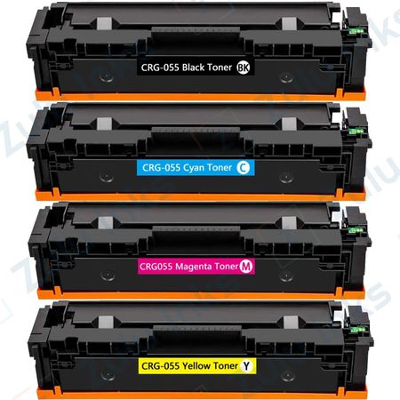 4 Pack Compatible Canon 055 Toner Cartridges