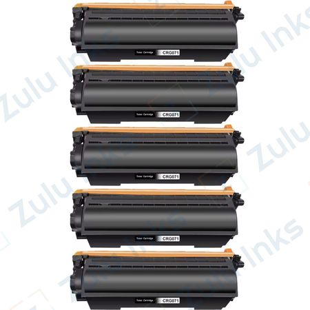 Set of 5 Compatible Canon 071 Laser Toner Cartridge (5645C001)