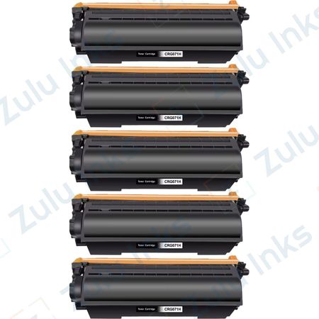 Set of 5 Compatible Canon 071H High Yield Laser Toner Cartridge (5646C001)