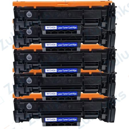 Set of 5 Compatible HP 134X High Yield Laser Toner Cartridge (W1340X)