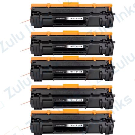 Set of 5 Compatible HP 141A Laser Toner Cartridge (W1410A)