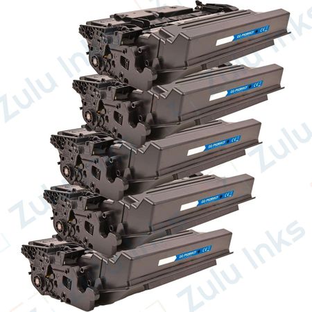 Set of 5 Compatible HP 89X High Yield Laser Toner Cartridge (CF289X)