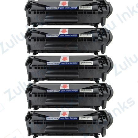 5 Pack Compatible Canon 104 Black Laser Toner Cartridges (0263B001AA)