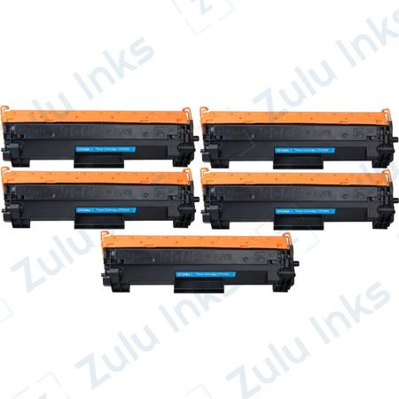 5 Pack Compatible HP 48A Black Laser Toner Cartridge (CF248A)