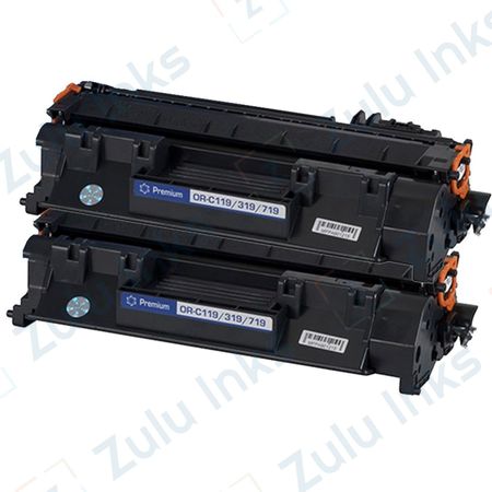 2 x Compatible Canon 119 Black Toner Cartridges (3479B001AA)