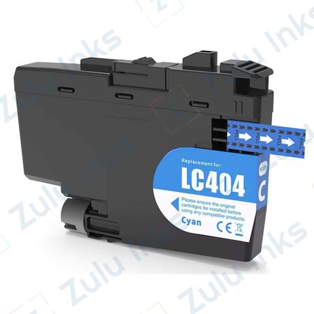 Compatible Brother LC404 XL Cyan High Yield Ink Cartridge