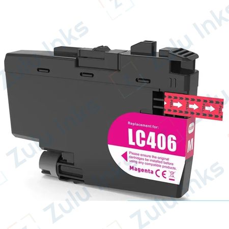 Compatible Brother LC406 XL Magenta High Yield Ink Cartridge