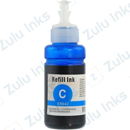 Compatible Epson 664 Cyan Ink Bottle (T664220)