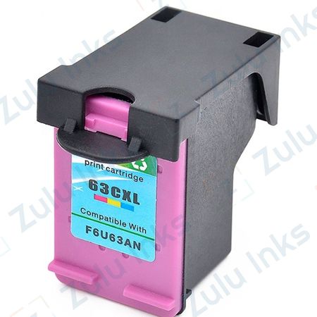 Compatible HP 63XL Color High Yield Ink Cartridge (F6U63AN)