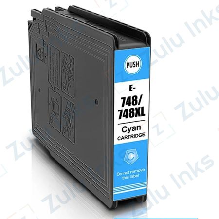 Compatible Epson T748 XL Cyan High Yield Ink Cartridge (T748XL220)