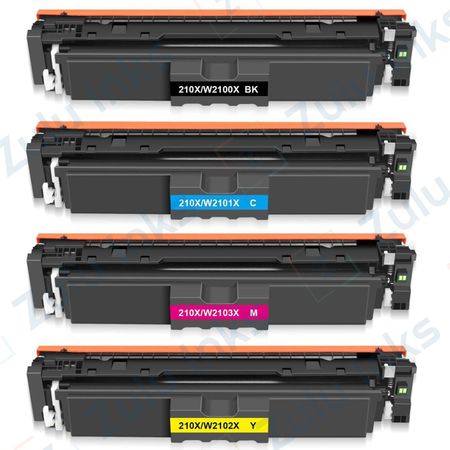 Set of 4 Compatible HP 210X High Yield Laser Toner