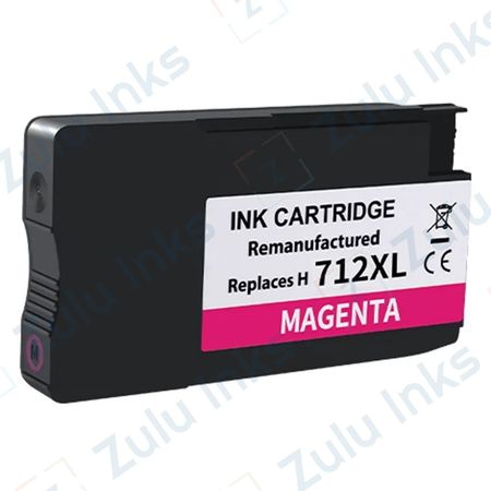 Compatible HP 712 Magenta High Yield Ink Cartridge (3ED68A)