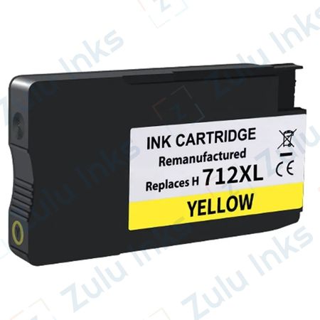 Compatible HP 712 Yellow High Yield Ink Cartridge (3ED69A)