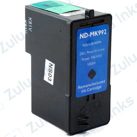 Compatible Dell Series 9 Black High Yield Ink Cartridge (MK992 / MW175)