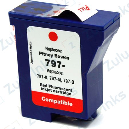 Compatible Pitney Bowes 797-0 Fluorescent Red Ink Cartridge