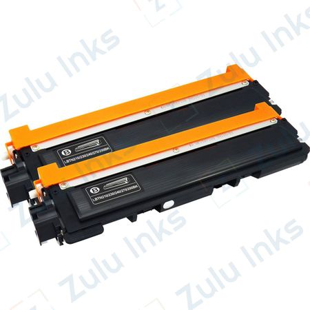 Set of 2 Compatible Brother TN-210BK Black Toner Cartridges