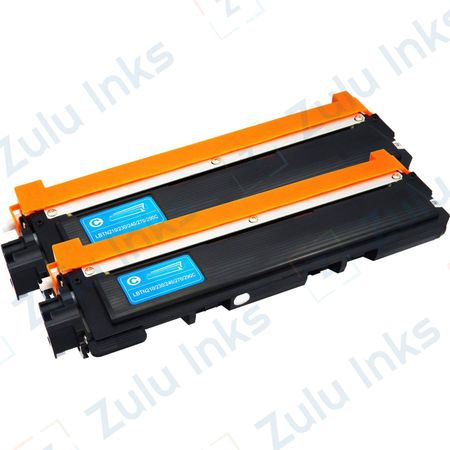 Set of 2 Compatible Brother TN-210C Cyan Toner Cartridges