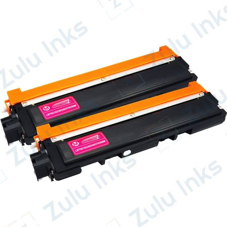 Set of 2 Compatible Brother TN-210M Magenta Toner Cartridges