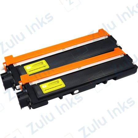 Set of 2 Compatible Brother TN-210Y Yellow Toner Cartridges