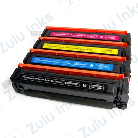 Set of 4 Compatible Canon 054H High Yield Toner Cartridges